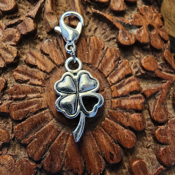 5/$25 Irish Shamrock Heart Charm for Bracelet St Patrick's Day Clover Bag Clip - Picture 12 of 13